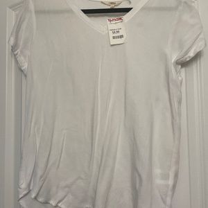 Semi see-through white tee